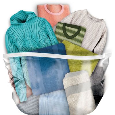 Organizador a Vácuo para Cabide Euro Home 120 x 70 cm Transparente