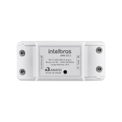 Interruptor Controlador de Cargas Wi-Fi EWS 201 e com Controle Via Aplicativo Izy Smart Branco