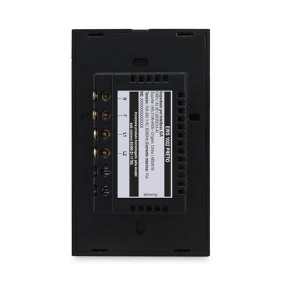 Interruptor Smart Wi-Fi Touch EWS 1002 com Controle Remoto e Comandos de Voz Preto Intelbras