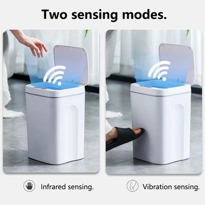 Lixeira Automatica Cesto Lixo Inteligente Smart Sensor Cozinha Banheiro Grande 12 Litros Cinza