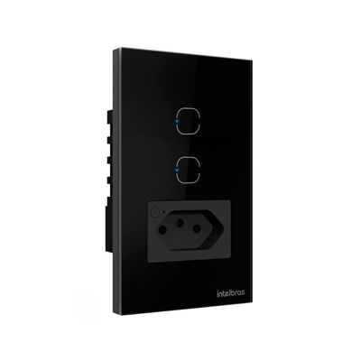 Tomada Simples 10a Smart Wi-fi Ets 2002 Preto 4850069