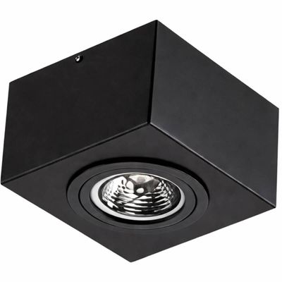 Luminária Plafon de Sobrepor Box 13x8,5cm Bivolt Soquete GU10 Dital Hall de Entrada Corredores