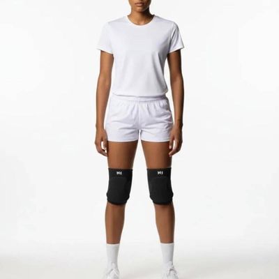 Joelheira Flyer Preto G Knit 3D Sem Costura Eva 12Mm Alta Proteção Impacto Conforto E Liberdade De Movimento Esportes