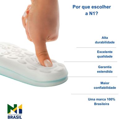 N1 Sport Par Palmilha Ortopédica Anatômica 41 42 Pisada Neut