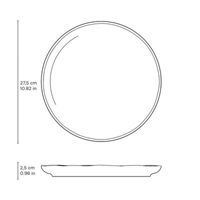 Jogo de Jantar 16 Peças Cerâmica Stoneware Porto Brasil Bio Mar Orgânico Mesa Posta 4 Pessoas
