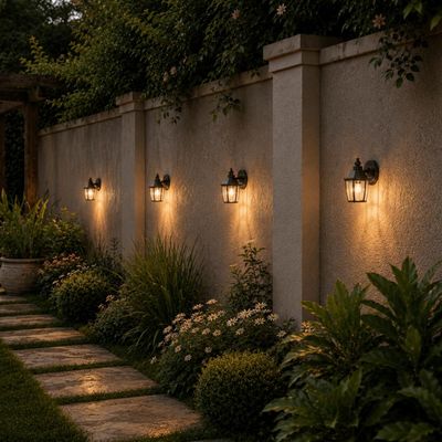 Kit 4 Luminárias Arandela Marrom Parede 21,5cm Dital Bivolt Heritage Lustre Interno Externo Jardim