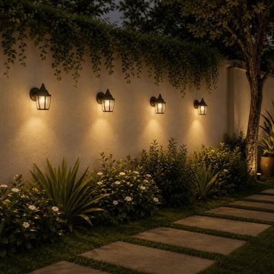 Kit 4 Luminárias Arandela Marrom Parede 21,5cm Dital Bivolt Heritage Lustre Interno Externo Jardim