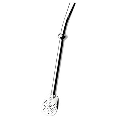 Bomba Inox Com Botão Chupeta Simples Bojo Quadrado Cano De 8mmx19Cm