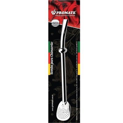 Bomba Inox Com Botão Chupeta Simples Bojo Quadrado Cano De 8mmx19Cm