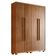 Guarda Roupa Solteiro Heros 4 Portas MDF Com pés Moderna Imbuia
