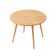 Mesa Jantar Sofia Redonda 80cm Carvalho Tropical 18mm Pés de Madeira Natural Marin