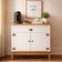 Aparador Colonial 80cm Mel Branco 2 Portas 1 Gaveta Movelbento