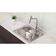 Cuba de Sobrepor Tramontina Morgana Compact 48 FX em Aço Inox Acetinado 55 x 42 cm com válvula, Dosador de Sabão e Cesto aramado