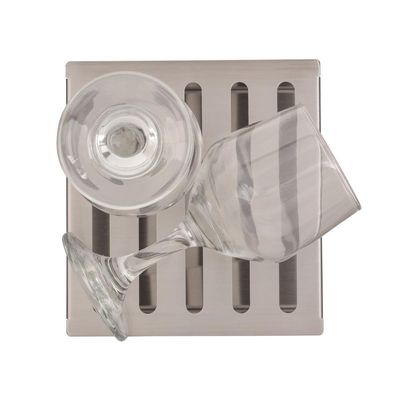 Escorredor Tramontina em Aço Inox Scotch Brite para Sobrepor no Canal Organizador 15x15 cm