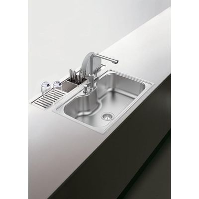 Escorredor Tramontina em Aço Inox Scotch Brite para Sobrepor no Canal Organizador 15x15 cm