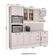 Cozinha Completa Milla Smart 10 Portas 5 Gavetas MDF 250CM Branco