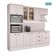 Cozinha Completa Milla Smart 10 Portas 5 Gavetas MDF 250CM Branco