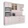Cozinha Completa Milla Smart 10 Portas 5 Gavetas MDF 250CM Branco