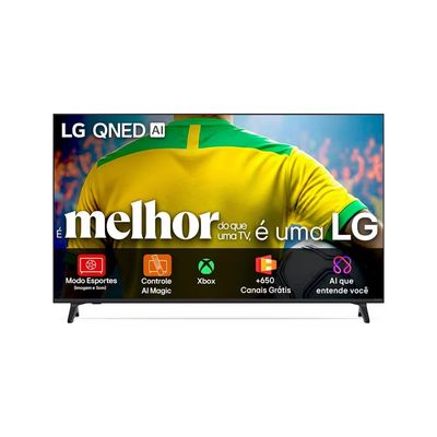 Smart TV 55QNED73ASA 55 Polegadas 4K QNED Processador a7 LG Preto / Bivolt