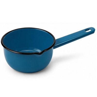 Papeiro Esmaltado N12 Panelinha com Cabo Azul Ágata Básica Cozinha Metalouça