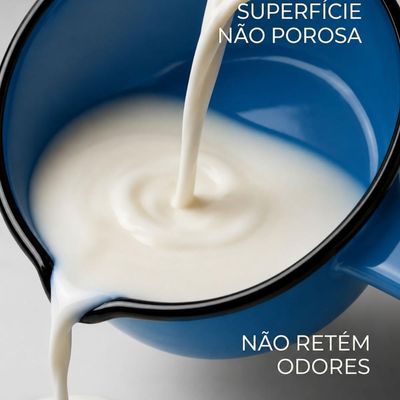 Papeiro Esmaltado N12 Panelinha com Cabo Azul Ágata Básica Cozinha Metalouça