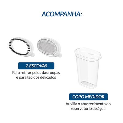 Passadeira a Vapor Dobrável Mondial Branco/Azul Bivolt - VP-10-DB Bivolt