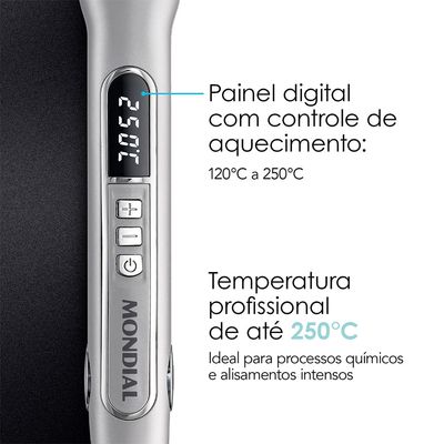 Prancha Progressiva Mondial Ultra Liss Pro 250C P-02-PRO Bivolt