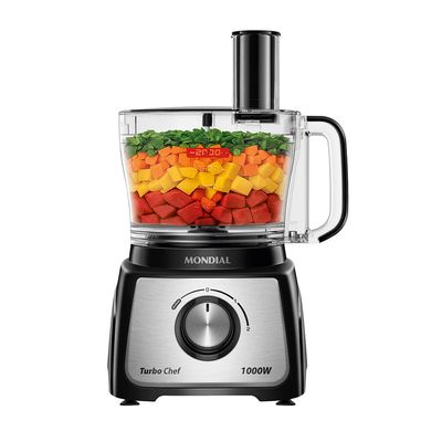Multiprocessador Turbo Chef 3 em 1 Mondial Preto 1000W- MPN-02-BE 220V