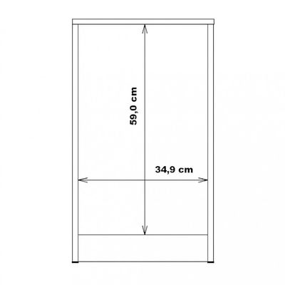 Mesa De Cabeceira Sleep Para Quarto 3 Gavetas Branco Caemmun Havana