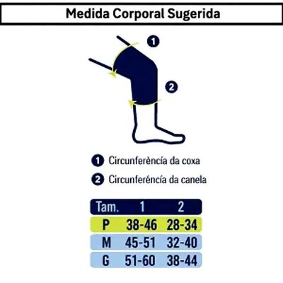 Par de Joelheira Knit Ortho Care Dellamed M / Cinza Chumbo