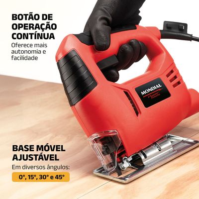 Serra Tico-Tico 3000 GPM Mondial Vermelho 450W - FST-04 127V