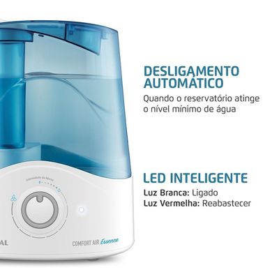 Umidificador de Ar Comfort Air Essence Mondial Branco/Azul Bivolt - UA-08 Bivolt