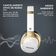 Headphone AIWA Neymar ANC Branco/Dourado AWS-HP-NJ-01-WG Bivolt