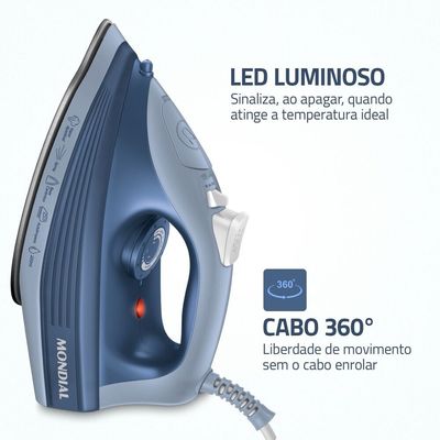 FERRO A VAPOR FVN-02-BL 127V/60Hz 220V
