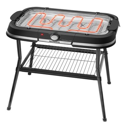Churrasqueira Elétrica Mondial Preto 1800W - CH-09-BI 127V