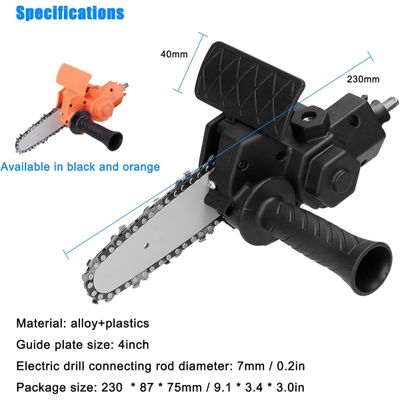 Mini Motoserra Adaptador Para Furadeira acessório ferramenta motosserra Acessório de corte