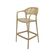Banqueta Juna Or Design Fendi em Polipropileno com Rattan UV