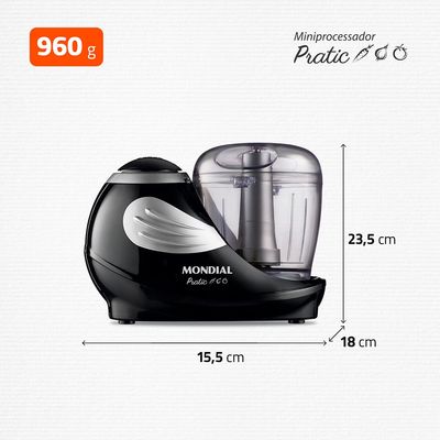 Mini Processador Mondial Preto 150W - MP-05-B 220V