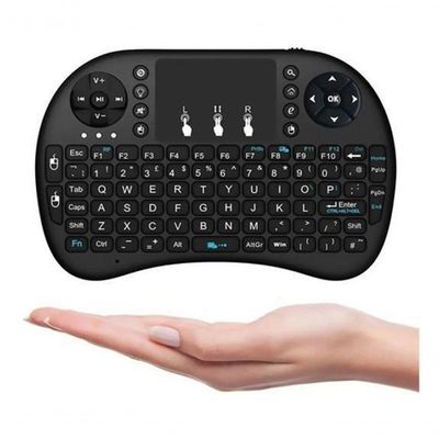 Mini Teclado Wireless Air Mouse Touch Smart Iluminado