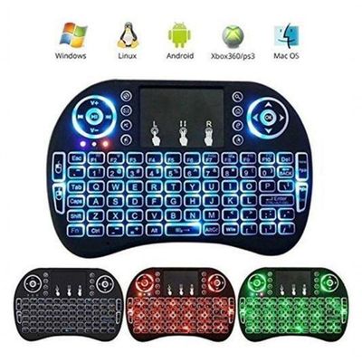 Mini Teclado Wireless Air Mouse Touch Smart Iluminado