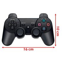 Controle Playstation Doubleshock para PS3 Smart TV PC Preto