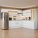Cozinha Completa de Canto Smart 19 Portas 2 Gavetas MDF 507CM Branco Madesa