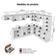 Cozinha Completa Smart 19 Portas 2 Gavetas MDF 507CM Branco Rustic Madesa