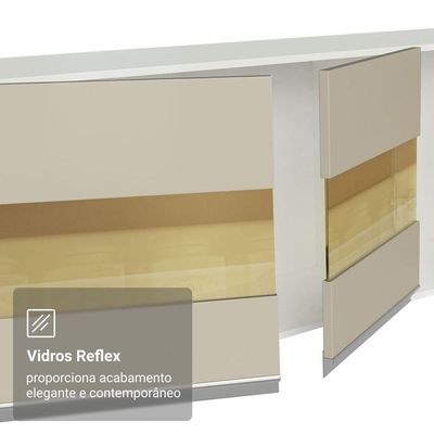 Cozinha Completa Smart 19 Portas 2 Gavetas MDF 507CM Branco Rustic Madesa
