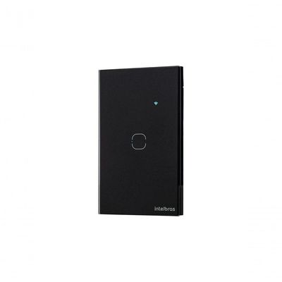 Interruptor Smart Zigbee Touch EZS 1001 com Controle por Aplicativo e Função Repetidor Preto