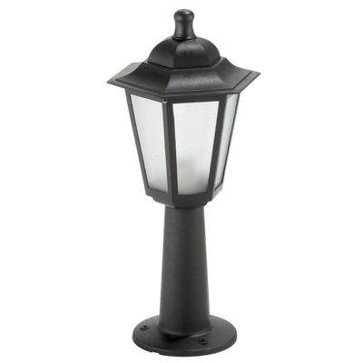 Balizador Preto com Lente Fosca para Jardim Muro em Termoplástico Grega Dital