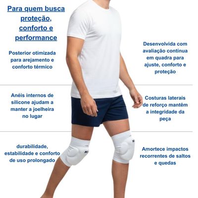 Joelheira Spry Cbv Preta P Linha Pro Knit 3D Compressão Eva