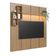 Painel para TV até 55 Polegadas 180cm com Nichos Decorativos e Iluminação em LED Nexus Mel