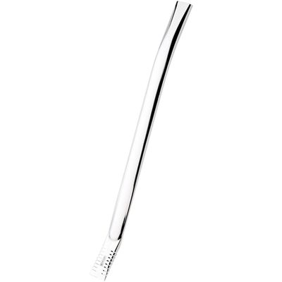 Bomba Inox Chata Lisa Chupeta Simples Bojo Serrilhado Cano Grosso De 9mmx21Cm