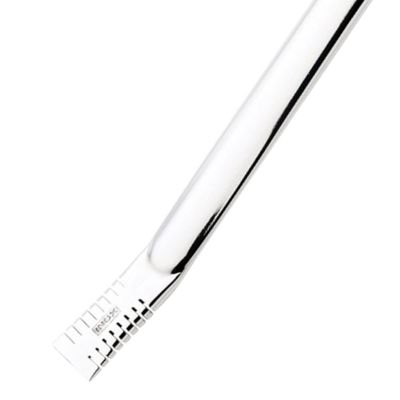 Bomba Inox Chata Lisa Chupeta Simples Bojo Serrilhado Cano Grosso De 9mmx21Cm